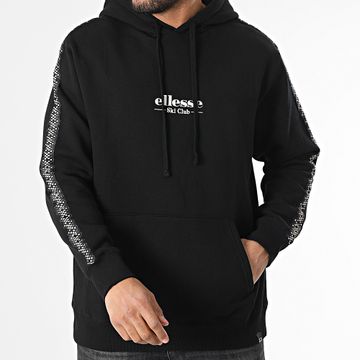 Ellesse - Bering SHY21418 Felpa con cappuccio a righe nera