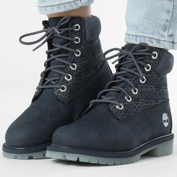 Timberland - Stivali Donna 6 In Lace Waterproof A6BET Navy Nubuck