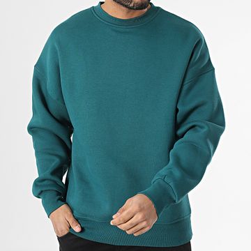 Classic Series - Felpa girocollo blu petrolio