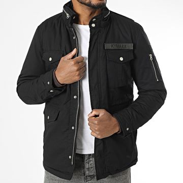 Kymaxx - Parka nero con cappuccio