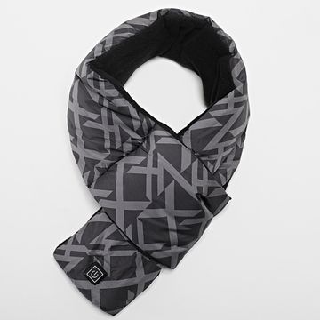 Kymaxx - Sciarpa riscaldata nera grigio carbone