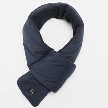 Kymaxx - Sciarpa riscaldata blu navy