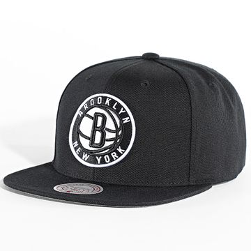 Mitchell and Ness - Cappellino snapback Brooklyn Nets bianco HHSS3256-BNE Nero