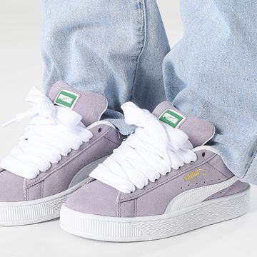 Puma - Scarpe da ginnastica donna Suede XL Jr 396577 Pale Plum Puma White