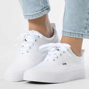 Tommy Jeans - Scarpe da ginnastica classiche da donna Tommy Jeans 0986 Bianco