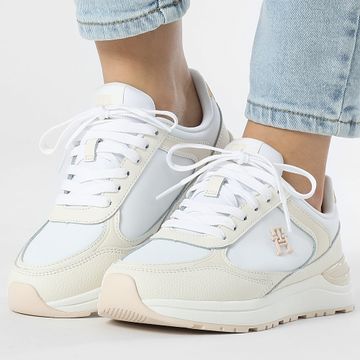 Tommy Hilfiger - Donna Casual Fashion Runner 8325 Bianco Avorio Petal Sneakers
