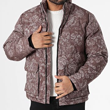 Frilivin - Cappotto floreale marrone