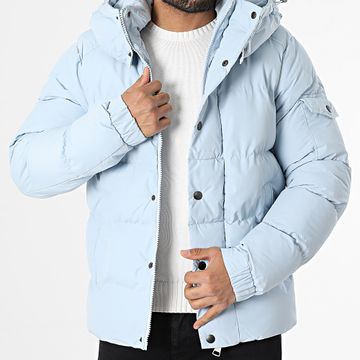 Frilivin - Giacca con cappuccio blu chiaro