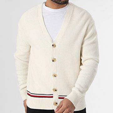 Tommy Hilfiger - Cardigan Structure Global Stripe 8087 Beige