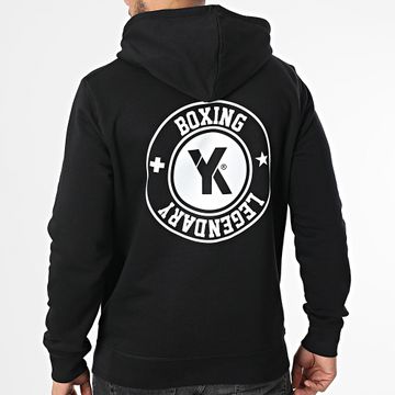 Yoann Kongolo (YK) - YK Boxing Felpa con cappuccio nero bianco