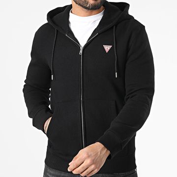 Guess - M4YQ28-K9V31 Felpa con zip e cappuccio nero