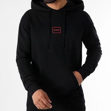 HUGO - Felpa con cappuccio Laze 50525244 Nero