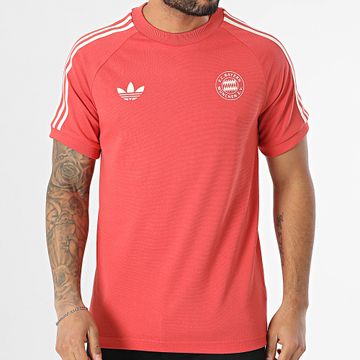 Adidas Originals - Maglietta sportiva a righe del Bayern Monaco IY0046 Coral