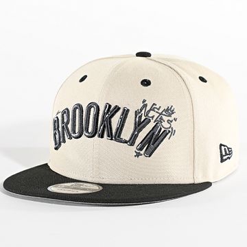 New Era - 9Fifty Brooklyn Nets Snapback Cap 60586761 Beige Nero