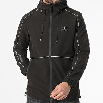 Project X Paris - Giacca nera riflettente con cappuccio e zip 2533156