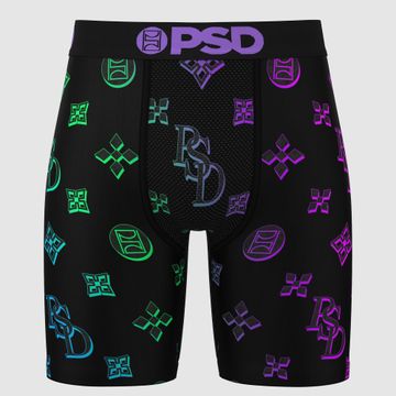 PSD - Boxer 424180060 Nero Azzurro Verde Viola Rosa
