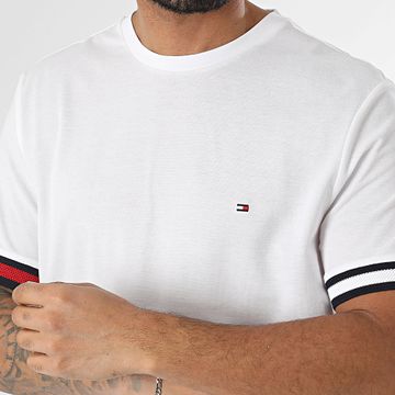 Tommy Hilfiger - Maglietta Global Stripe Flag 8078 Bianco