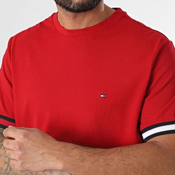 Tommy Hilfiger - Maglietta Global Stripe Flag 8078 Rosso