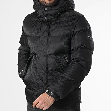 BOSS - Cappotto con cappuccio Corbinian 50525364 Nero