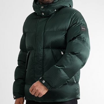 BOSS - Cappotto con cappuccio Corbinian 50525364 Verde