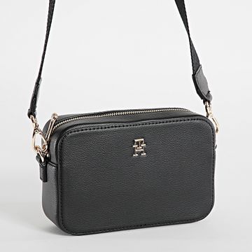 Tommy Hilfiger - Borsa da donna Soft Logo Camera 6906 Nero Oro