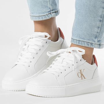 Calvin Klein - Donna Chunky Cupsole Low Laceup 1670 Bright White Tuscany Sneakers