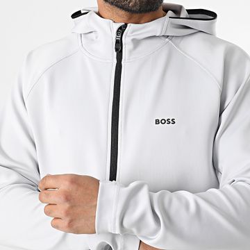 BOSS - Sicon Active Giacca con cappuccio e zip 50531224 Grigio chiaro