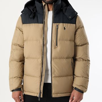 Polo Ralph Lauren - Original Player Cappotto con cappuccio beige e nero