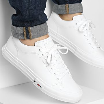 Tommy Hilfiger - Cestini Hi Vulc Street Low Rwb Leather 5312 Bianco