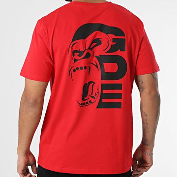 YIDIKES YOM x GDE - Maglietta oversize GDE Back Rosso Nero