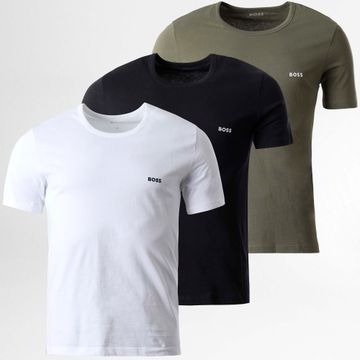 BOSS - Set di 3 camicie 50532468 Nero Bianco Verde Khaki