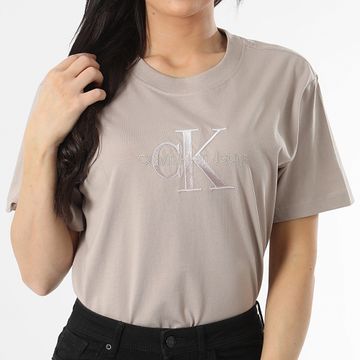 Calvin Klein - Maglietta grande oversize da donna 4798 Taupe