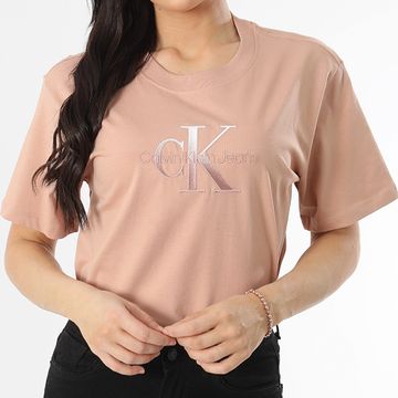 Calvin Klein - Maglietta donna 4798 Salmon Oversize Large