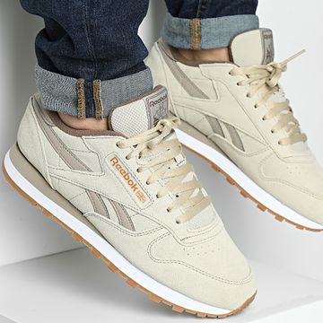 Reebok - Scarpe da ginnastica classiche in pelle 100207942 Beige Ash