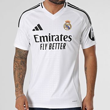 Adidas Originals - Maglia da calcio con scollo a V del Real Madrid JX2136 Bianco