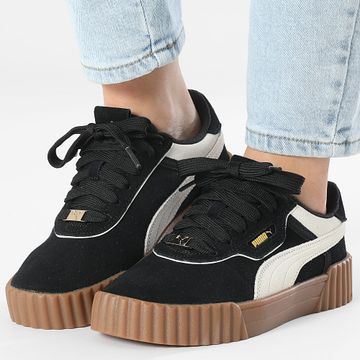 Puma - Scarpe da ginnastica Carina 3.0 Luxe SD Donna 400725 Puma Nero Bianco Caldo