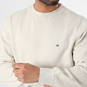 Tommy Hilfiger - Felpa girocollo Pile essenziale stagionale 0000 Beige Chiné