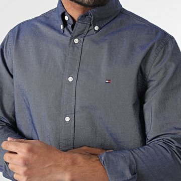 Tommy Hilfiger - Camicia a maniche lunghe Solid Heritage Oxford 5774 Navy Heather