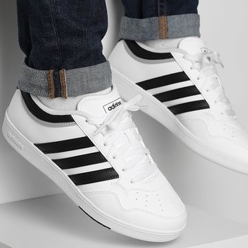 Adidas Sportswear - Scarpe da ginnastica Hoops 4.0 JQ9985 Calzature Core Nero Grigio Due