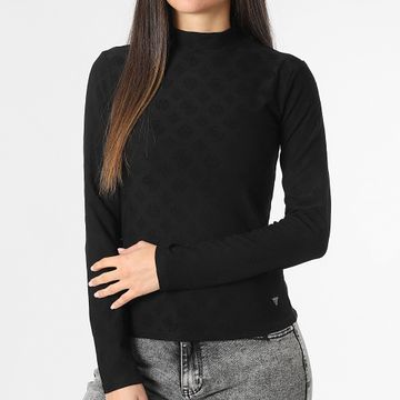 Guess - T-shirt donna a maniche lunghe V5RI03-KCLG2 Nero
