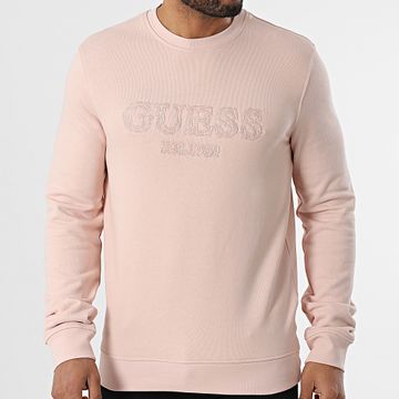 Guess - Felpa girocollo M5RQ15-KCN01 Rosa chiaro