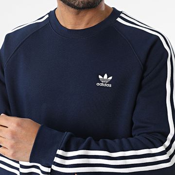 Adidas Originals - Top con girocollo e 3 strisce IM4515 blu navy