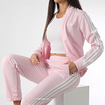 Adidas Sportswear - Tuta sportiva a 3 strisce da donna Rosa JD5437