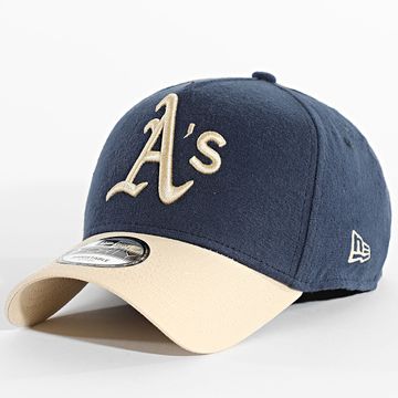 New Era - Moleskin Crown 9Forty Oakland Athletics Baseball Cap 60586836 Navy Beige