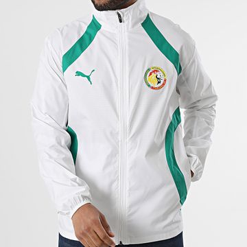 Puma - Giacca con zip in tessuto della Federcalcio senegalese 777173 Bianco