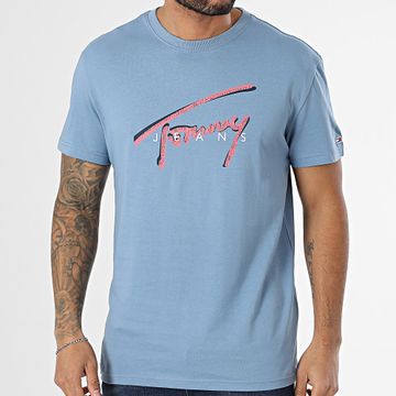 Tommy Jeans - Maglietta firmata 1109 Azzurro