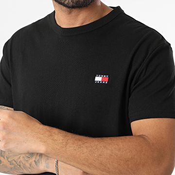 Tommy Jeans - Maglietta con distintivo 0322 nero
