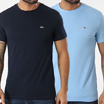 Tommy Jeans - Set di 2 magliette in jersey 0687 azzurro navy