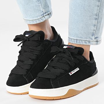 Tommy Jeans - Scarpe da ginnastica da donna Skate Sneaker 2677 Nero