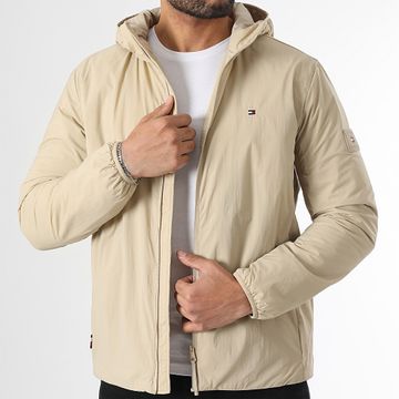 Tommy Hilfiger - Giacca Packable 8058 Beige Tech con cappuccio e zip